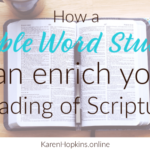How to do a Bible Word Study