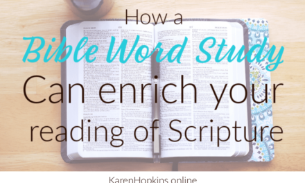 How to do a Bible Word Study