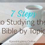 How to study the Bible by topic
