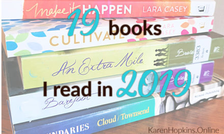19 Books I read in 2019 reading challenge